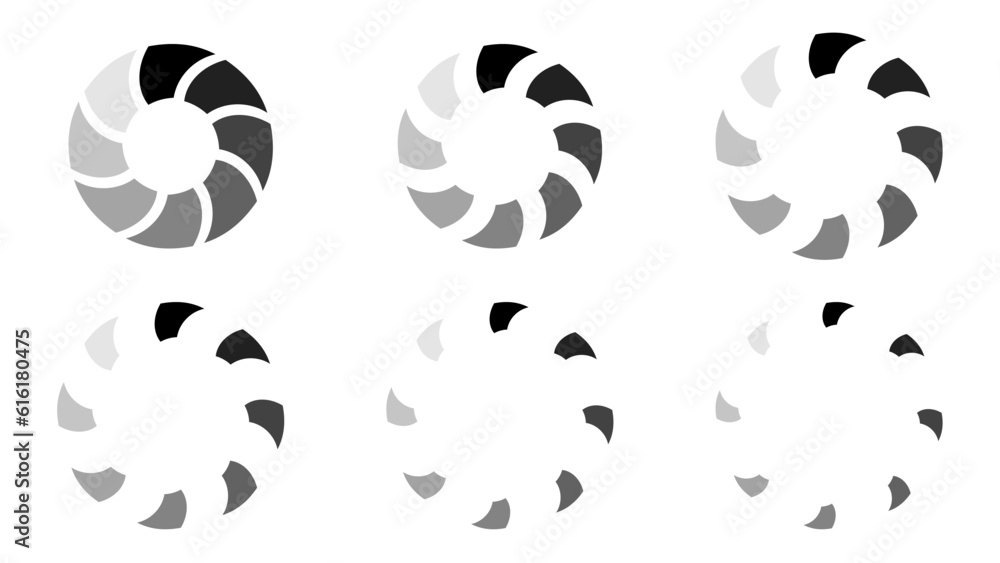 Fototapeta premium Enhance user experiences with captivating animations. Perfect for websites, apps, interfaces. Grab attention and keep users engaged. Versatile and dynamic loading icons elevate your designs.