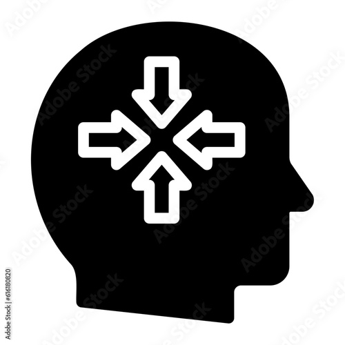 thoughts glyph icon