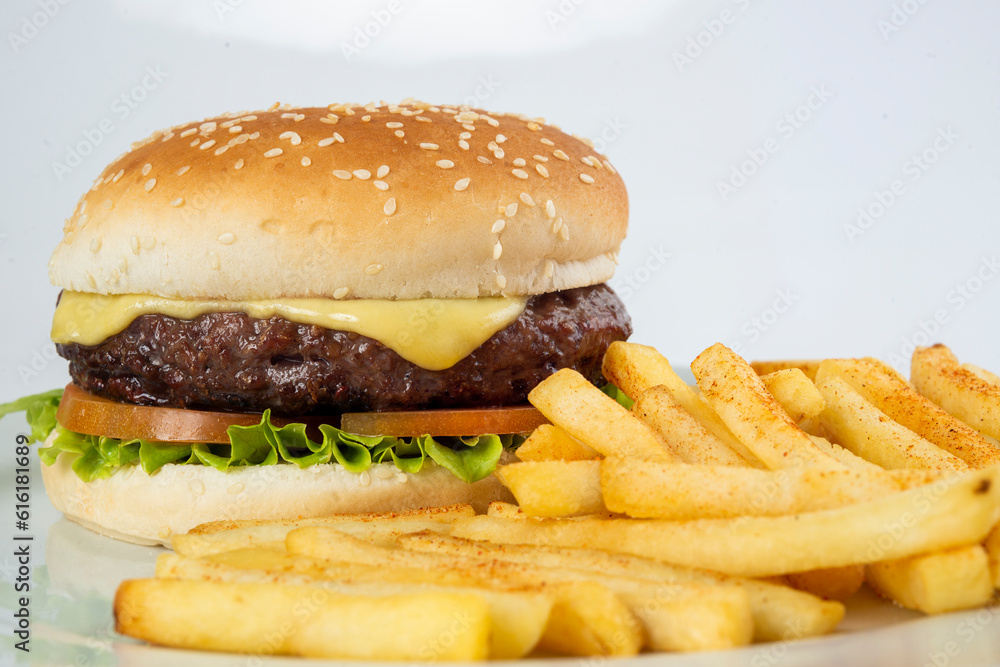 Burger hamburguesa papas Burger hamburguesa papas