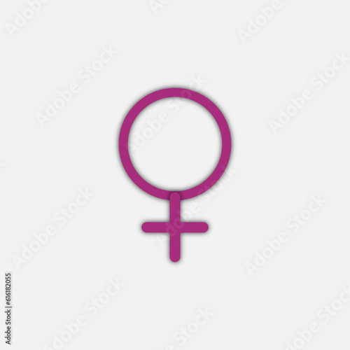 Gender symbol of female. Sexual orientation. Vector illustration