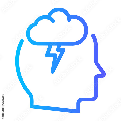 stress gradient icon