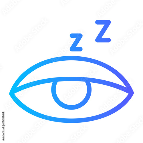 sleepy gradient icon