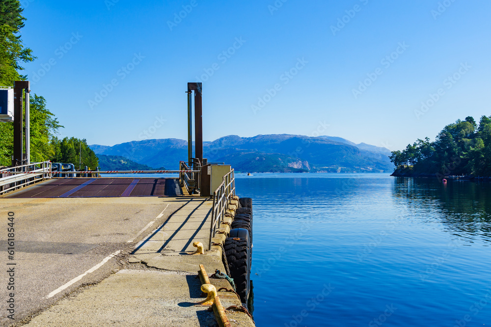 Ferry boat ramp entrance Stock Photo | Adobe Stock