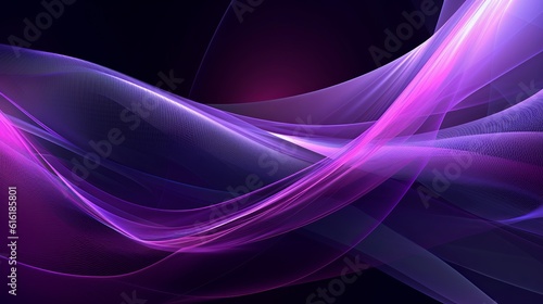 captivating digital background featuring abstract lines in neon purple and gray, creating a visually striking and futuristic design that blends vibrant colors with a modern aesthetic. Generative Ai