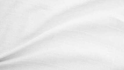 Fabric backdrop White linen canvas crumpled natural cotton fabric Natural handmade linen top view background Organic Eco textiles White Fabric linen texture