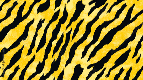 Yellow Animal Print Wallpaper or Background Pattern - Leopard Dots and Stripes - Generative AI