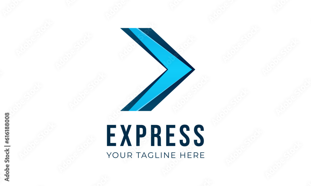 Modern express delivery transport logo design
Modern express delivery transport logo design