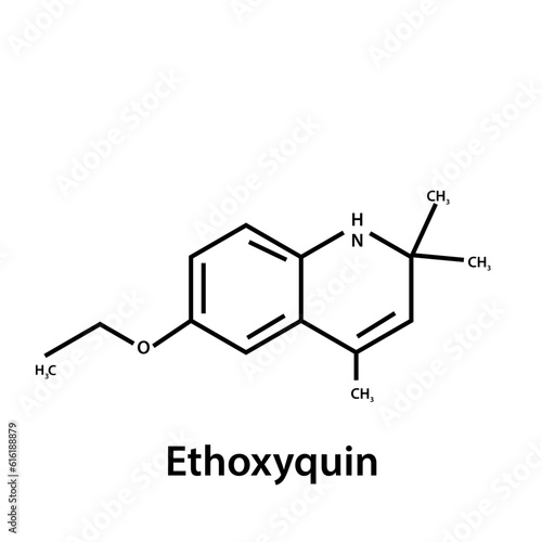 Structure molecular icon flat explosive compounds illustration