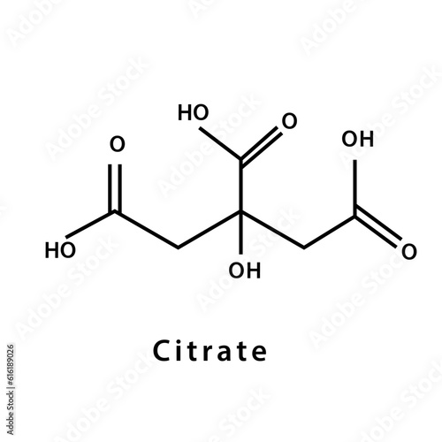 Structure molecular icon flat explosive compounds illustration