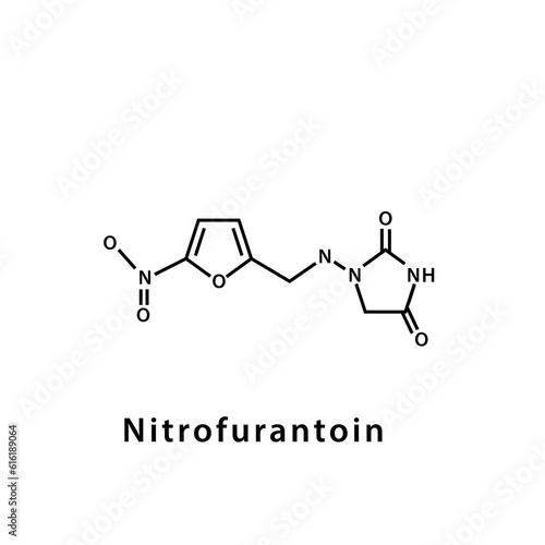 Structure molecular icon flat explosive compounds illustration