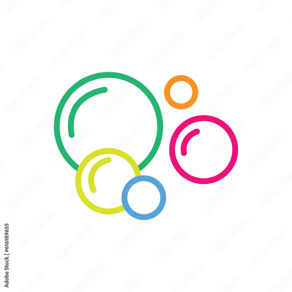 Bubbles icon. Soap foam, fizzy drink, oxygen bubble pictogram symbol template for graphic and web design collection logo vector illustration Bubbles icon. Soap foam, fizzy drink, oxygen bubble pictogram symbol template for graphic and web design collection logo vector illustration