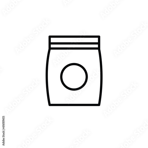 Sachet icons. sugar powder packet icon. Packet soluble powder symbol Vector illustration
