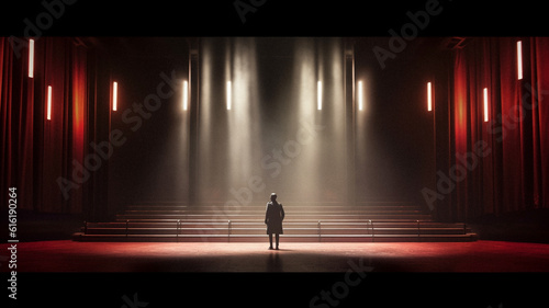 Minimalist and surreal stage designs, created with AI Generative Technology © Ruben Chase