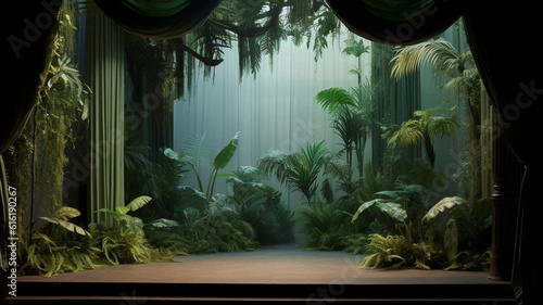 Minimalist and surreal stage designs, created with AI Generative Technology