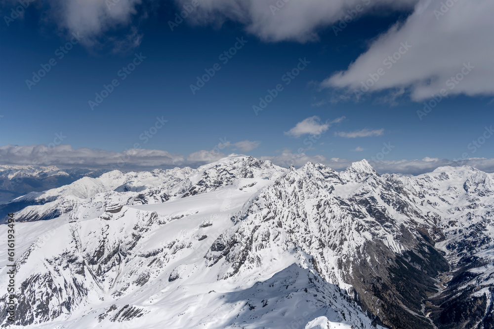 Stelvio ski area and Zebru' valley, Italy