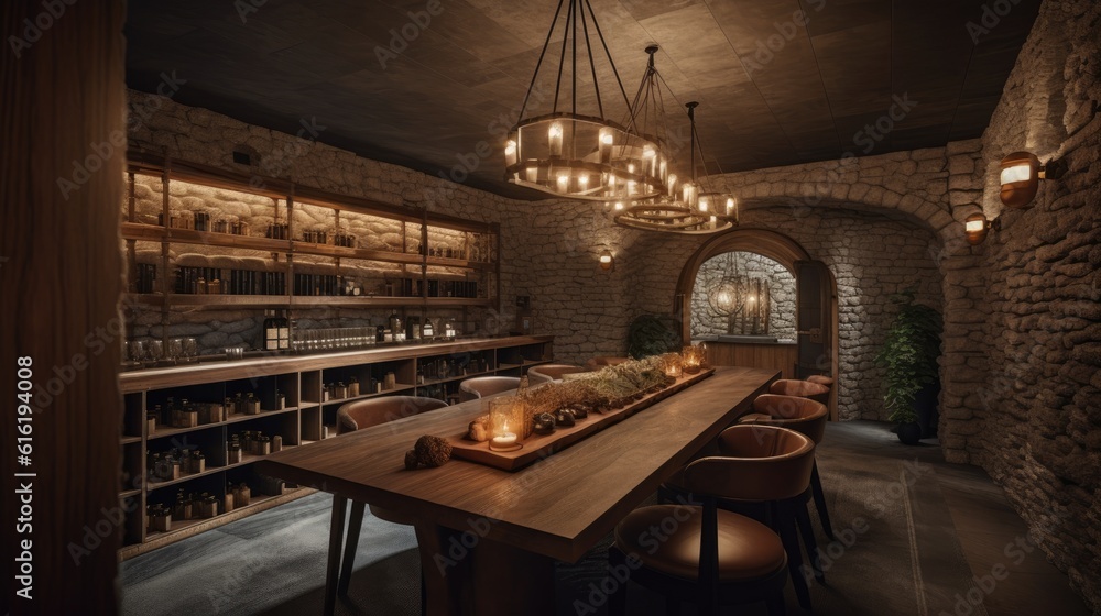 The main dining area of this remarkable vineyard, where modernity meets ...