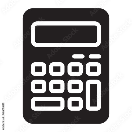 calculator glyph icon