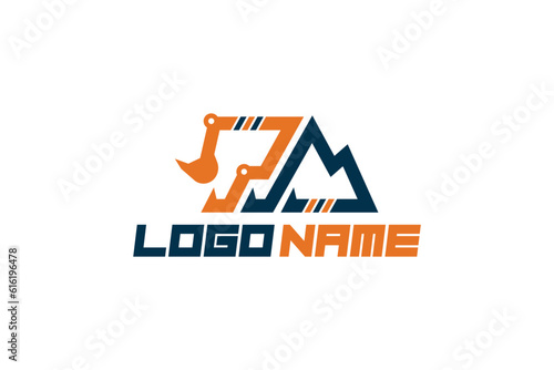 Excavator Logo Design - Construction Logo Design