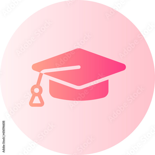mortarboard gradient icon