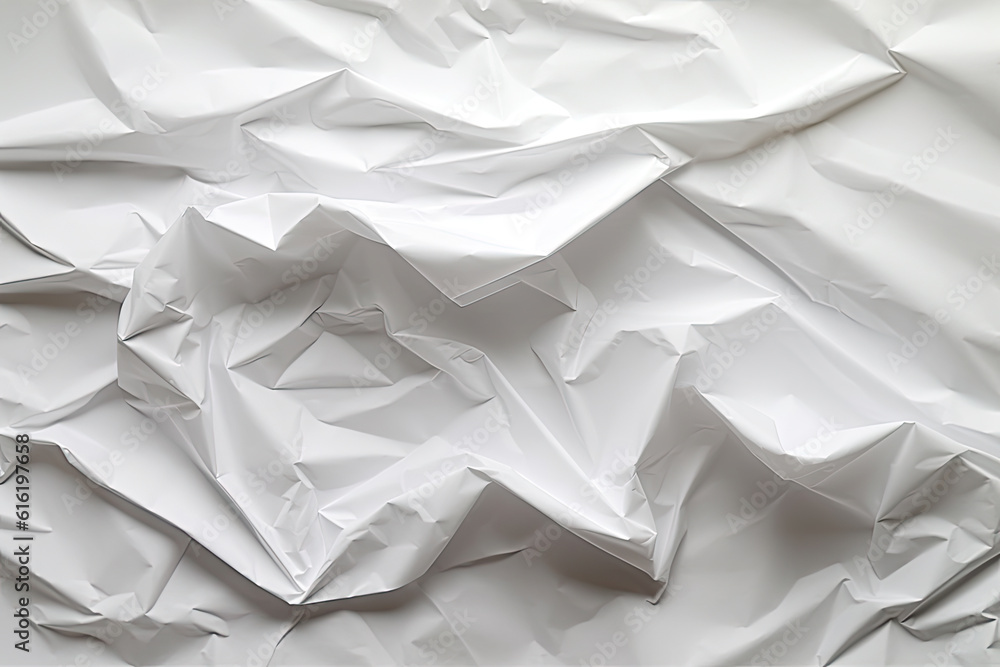 crumpled white paper textured background. Copy space crumpled white paper textured background. Copy space