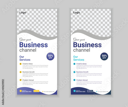 Business DL flyer Or  Corporate Rack Card Design Template