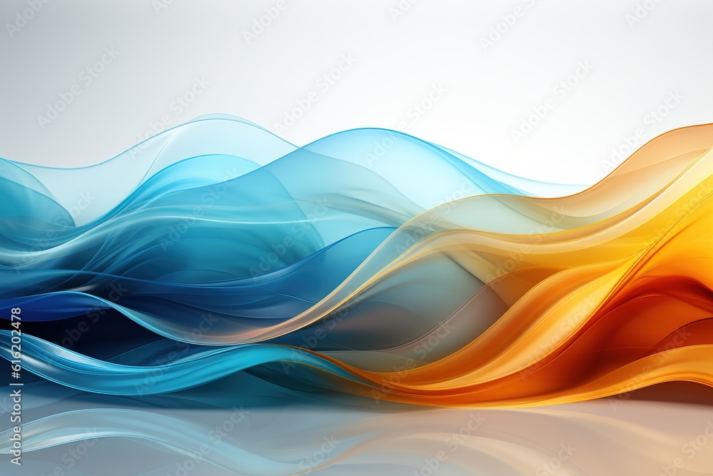 Fototapeta premium Abstract colour background with lines . Mixed media. Generative AI