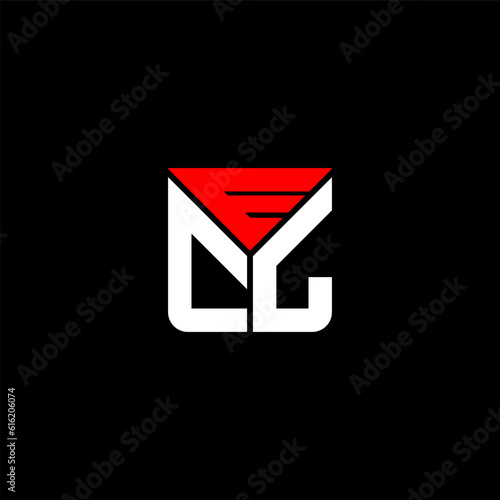 ECL letter logo abstract creative design. ECL unique design	