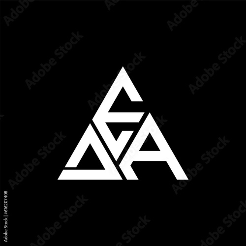 EDA letter logo abstract creative design. EDA unique design	