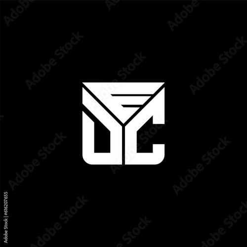 EDC letter logo abstract creative design. EDC unique design	