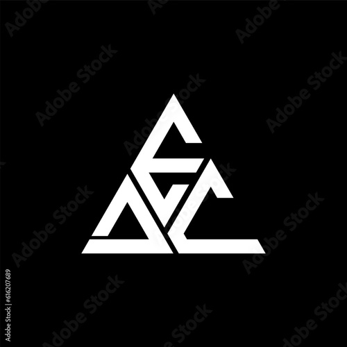 EDC letter logo abstract creative design. EDC unique design	