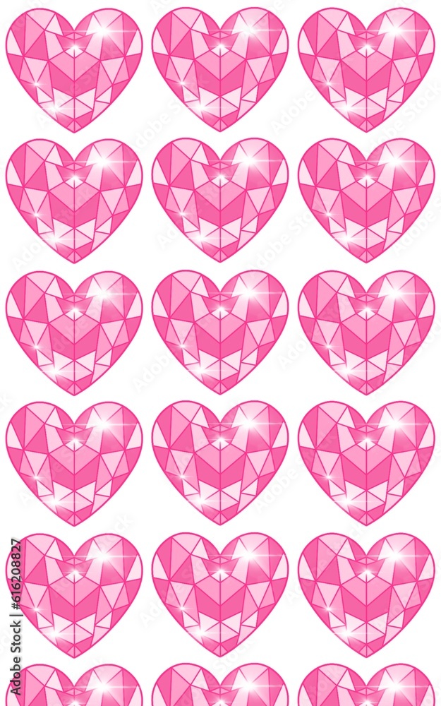Heart Diamond background Heart Diamond background