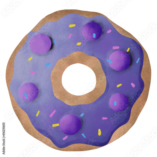 donut on a white background