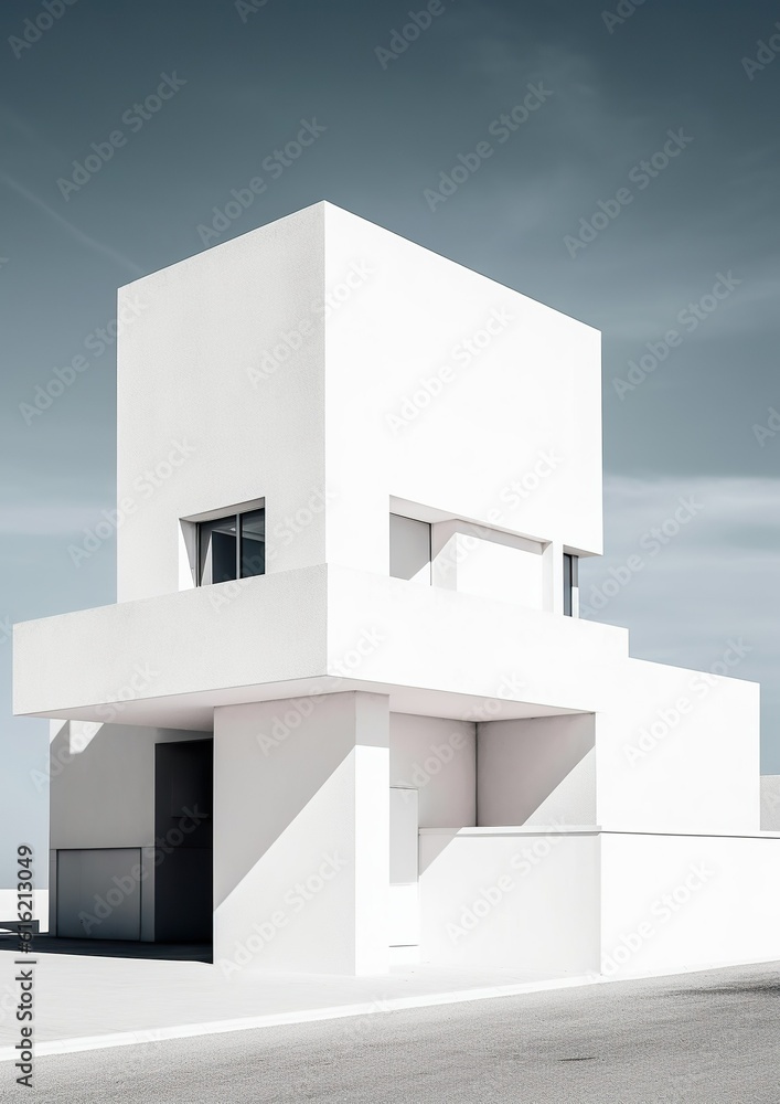 Contemporary Marvel: Modern Architecture House Exterior Study Design. Generative AI Contemporary Marvel: Modern Architecture House Exterior Study Design. Generative AI