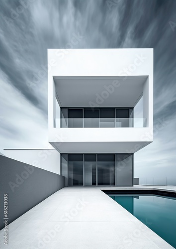 Contemporary Marvel  Modern Architecture House Exterior Study Design. Generative AI