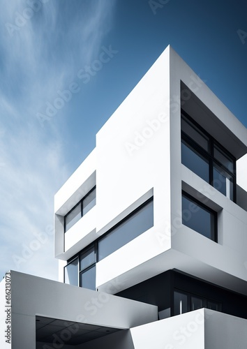 Contemporary Marvel: Modern Architecture House Exterior Study Design. Generative AI
