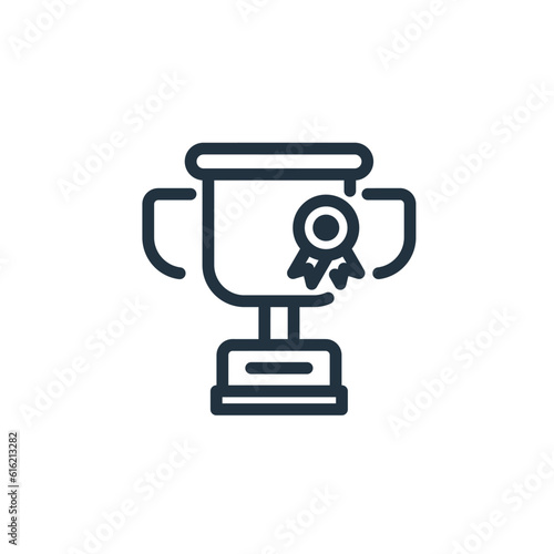 Trophy cup icon isolated on white background.  trophy symbol for web and mobile applications.