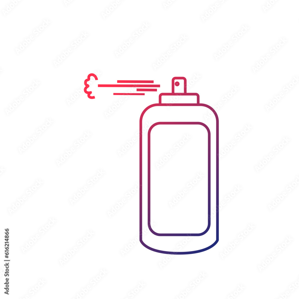 Gradient Spray bottle icon. Aerosol spray bottle icon. Aerosol spray bottle vector illustration Gradient Spray bottle icon. Aerosol spray bottle icon. Aerosol spray bottle vector illustration