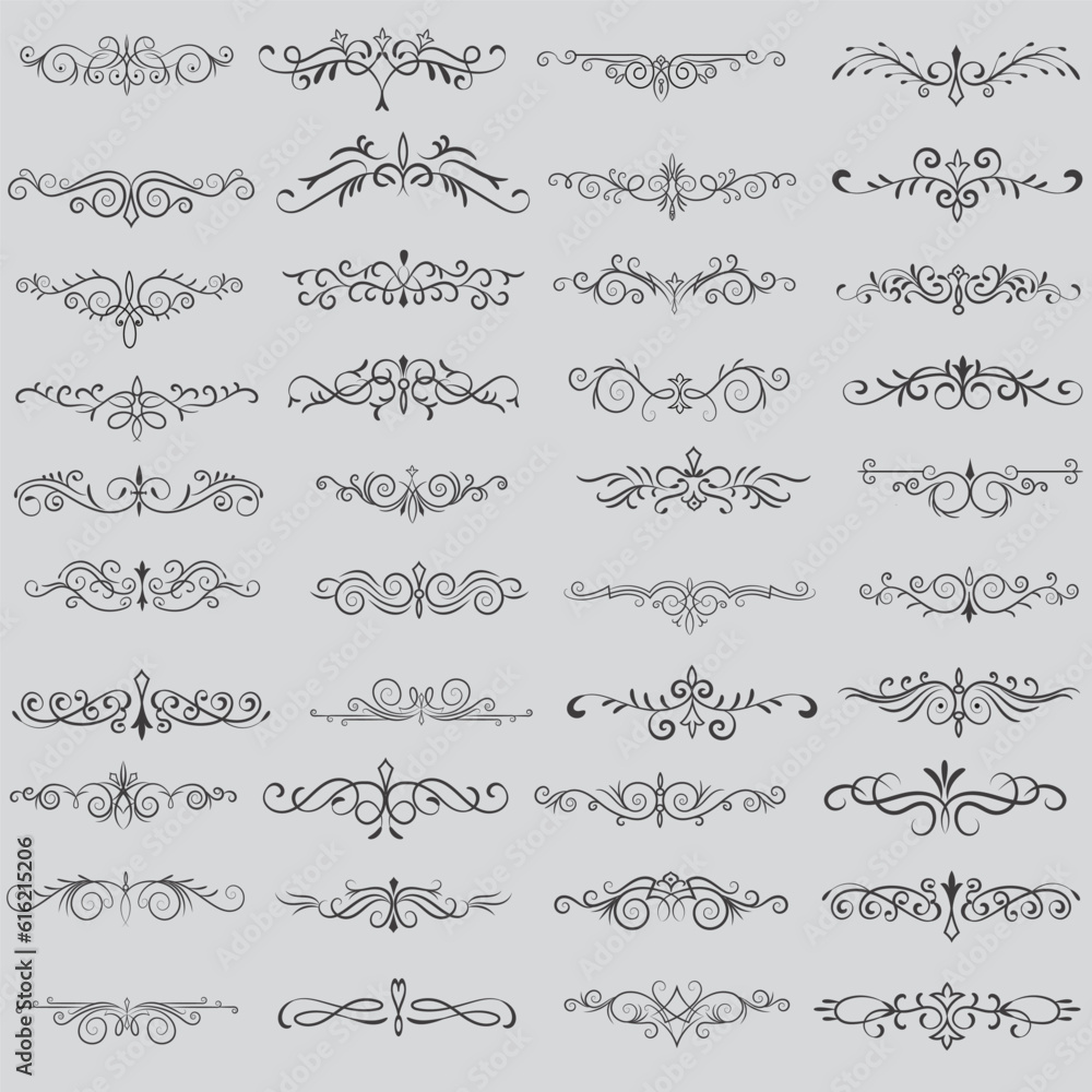 Vector illustration graphic elements for design, Swirl elements decorative illustration Vector illustration graphic elements for design, Swirl elements decorative illustration