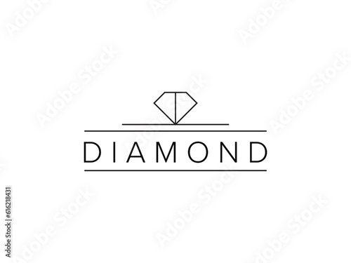 minimal diamond logo design for jewelry stores