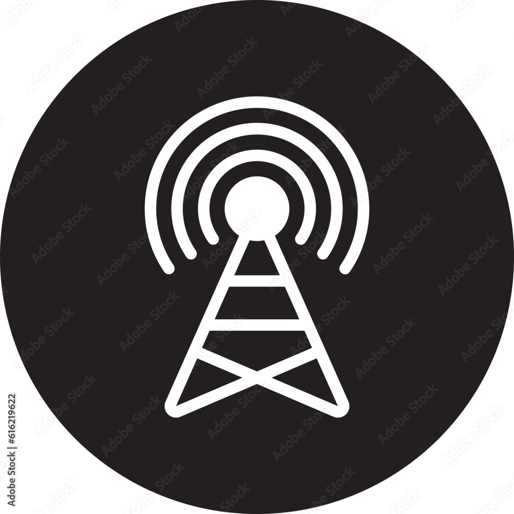 Broadcast glyph icon