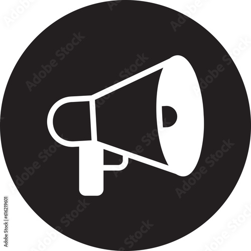 megaphone glyph icon