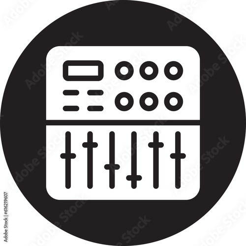 sound mixer glyph icon