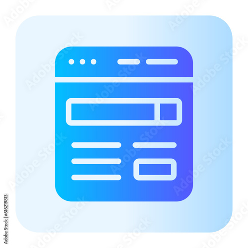 browsing gradient icon