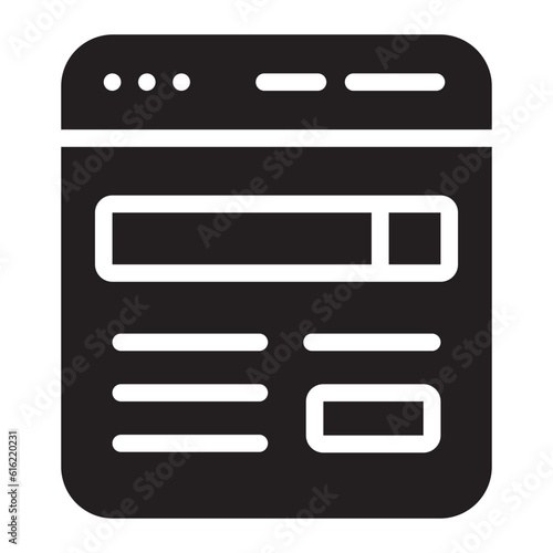 browsing glyph icon