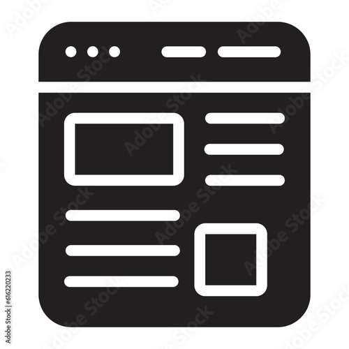 blog glyph icon