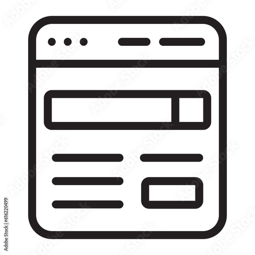 browsing line icon