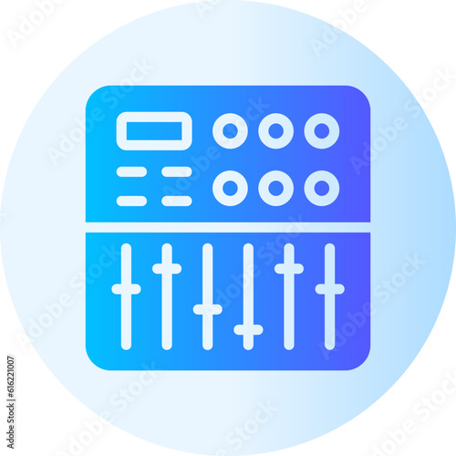 sound mixer gradient icon