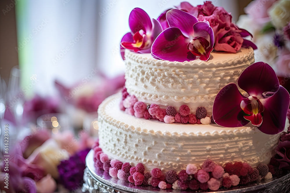 Wedding Cake Close Up Wedding Cake Close Up
