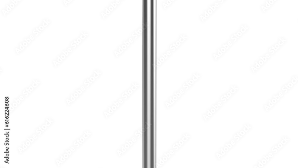 Silver audio microphone on stand on white background Silver audio microphone on stand on white background