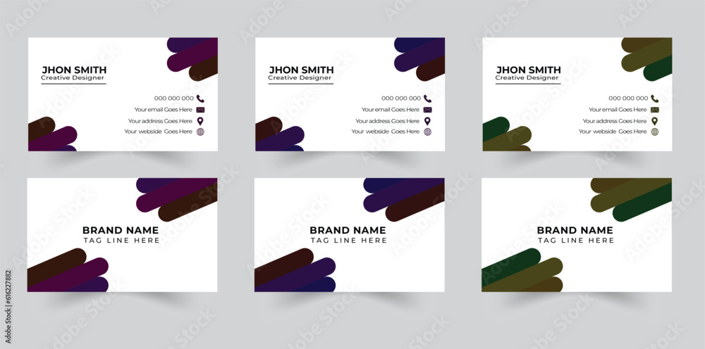 Business card design free Free vector elegant business card modern and clean professional business card template 
